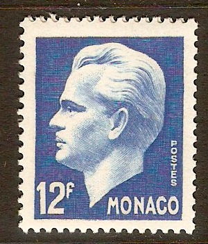 Monaco 1950 12f Light blue. SG430.