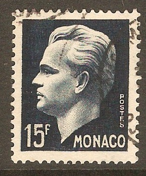 Monaco 1950 15f Indigo. SG432.