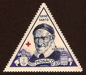 Monaco 1951 St. Vincent de Paul Stamp. SG438.