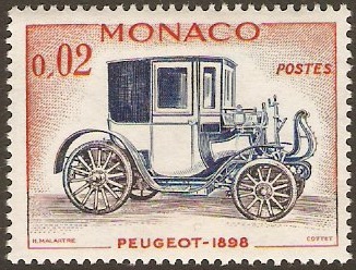 Monaco 1961 2c Peugeot. SG705.