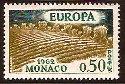 Monaco 1962 50c Europa Stamp. SG726.