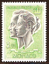 Monaco 1966 3f slate and light emerald. SG859.
