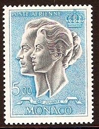 Monaco 1966 5f slate and light blue. SG860.