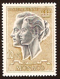 Monaco 1966 10f slate and bistre. SG860a.