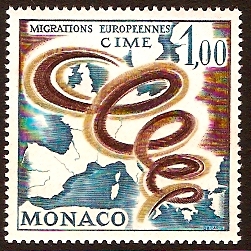 Monaco 1967 1f Migration Committee. SG889.