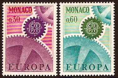 Monaco 1967 Europa Stamps. SG890-SG891.