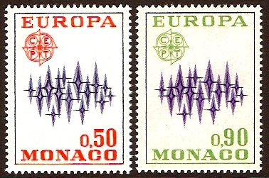 Monaco 1972 Europa Stamps. SG1039-SG1040.