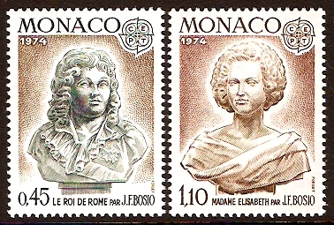 Monaco 1974 Europa Stamps. SG1123-SG1124.