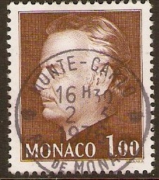 Monaco 1974 1f Brown. SG1148.