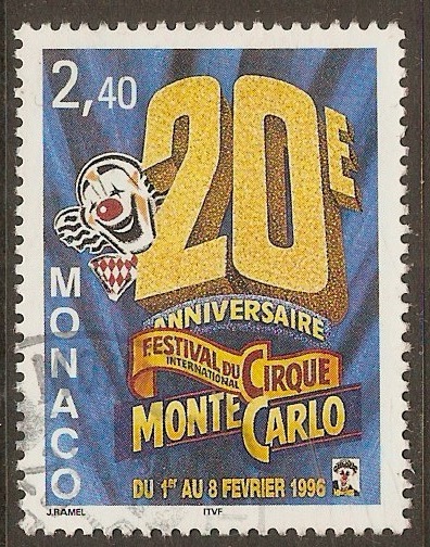 Monaco 1996 2f.40 Circus Festival stamp. SG2258.