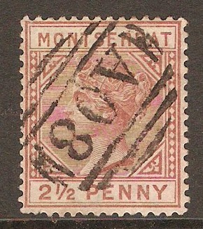 Montserrat 1884 2d Red-brown. SG9.