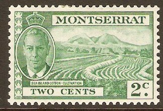 Montserrat 1951 2c Green. SG124.