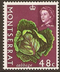 Montserrat 1965 48c Fruits and Vegetables Series. SG172.