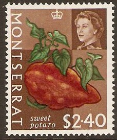 Montserrat 1965 $2.40 Fruits and Vegetables Series. SG175.