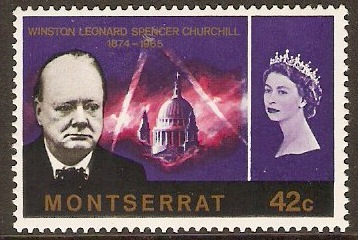 Montserrat 1966 42c Churchill Commemoration Series. SG182.