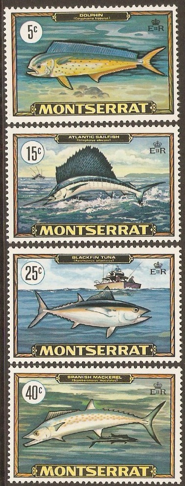 Montserrat 1969 Game Fish Set. SG231-SG234.
