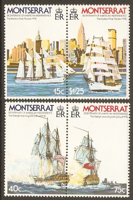 Montserrat 1976 American Revolution Set. SG391-SG394.
