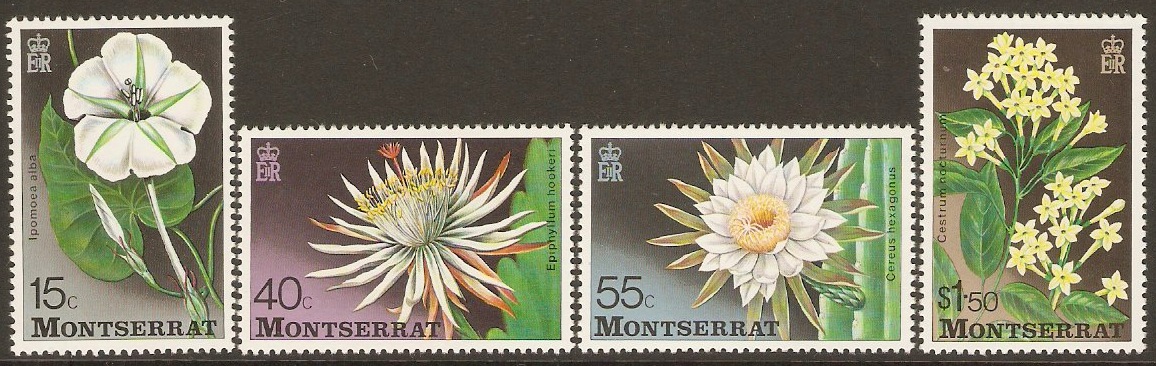 Montserrat 1977 Flowers of the Night Set. SG399-SG402.