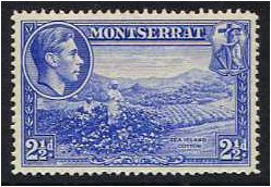 Montserrat 1938 2d Ultramarine. SG105.