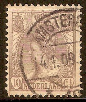 Netherlands 1899 10c Grey-lilac. SG179.