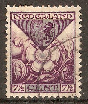 Netherlands 1925 7c (+3c) Violet and blue. SG299A.