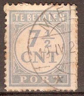 Netherlands 1925 7c Pale ultramarine - Postage Due. SGD302.