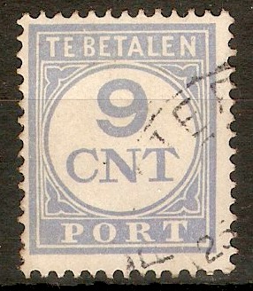 Netherlands 1925 9c Pale ultramarine - Postage Due. SGD303.
