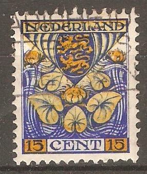 Netherlands 1926 15c (+3c) Yellow and deep ultramarine. SG353A.
