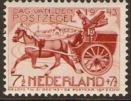 Netherlands 1943 Stamp Day. SG589.