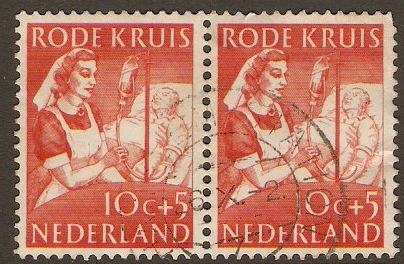 Netherlands 1953 10c+5 Red Cross Series. SG772.