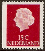 Netherlands 1953 15c carmine-red. SG777a.