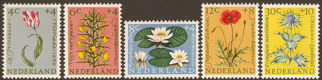 Netherlands 1960 Welfare Set. SG893-SG897.