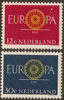 Netherlands 1960 Europa Stamps. SG900-SG901.