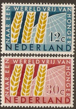 Netherlands 1963 Freedom from Hunger Stamps. SG945-SG946.