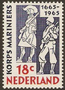 Netherlands 1965 Marine Corps Anniversary. SG1007.