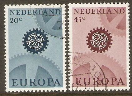 Netherlands 1967 Europa Stamps Set. SG1031-SG1032.