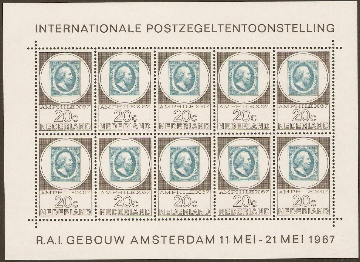 Netherlands 1967 20c "Amphilex 67" Exhibition Stamps. SG1035.