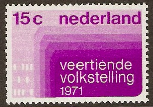 Netherlands 1971 Census Stamp. SG1125.