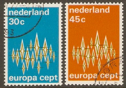 Netherlands 1972 Europa Stamps Set. SG1148-SG1149.