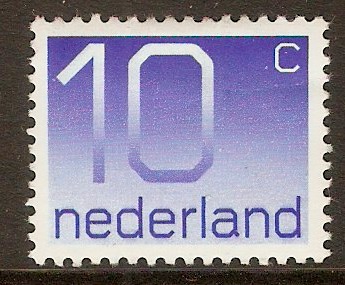 Netherlands 1976 10c Bright blue. SG1227.