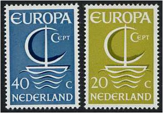 Netherlands 1966 Europa Set. SG1017-SG1018.