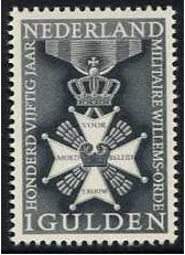Netherlands 1965 Millitary William Order Stamp. SG991.
