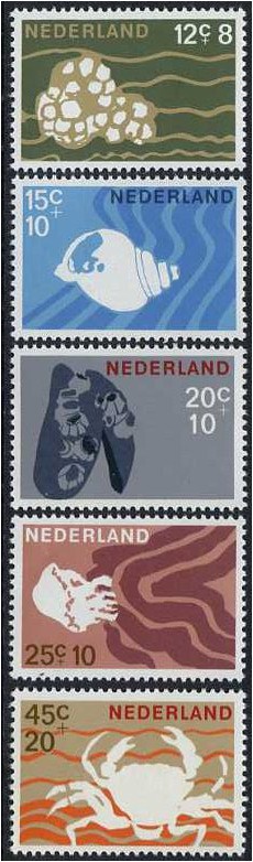 Netherlands 1967 Cultural Health and Social Welfare Set. SG1026-