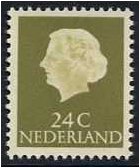Netherlands 1953 24c. Yellow-Olive. SG778b.