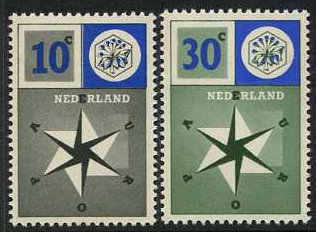 Netherlands 1957 Europa Set. SG855-SG856.