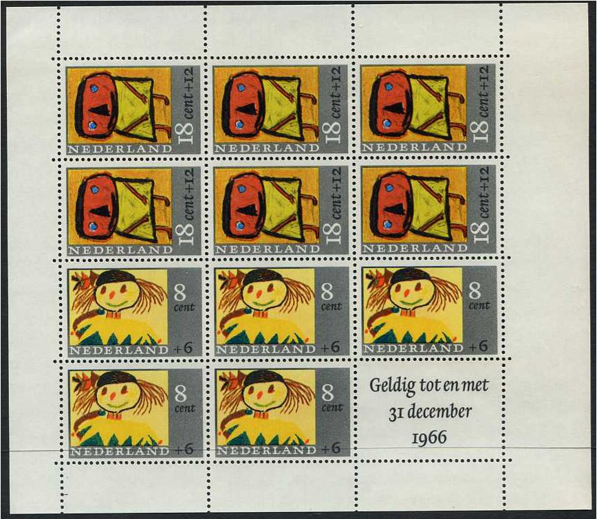 Netherlands 1965 Child Welfare Sheet. SG MS1006.