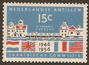 Netherlands Antilles 1956 15c Caribbean Commission Anniv. SG354.