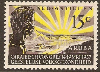 Netherlands Antilles 1957 Mental Health Congress Stamp. SG358.