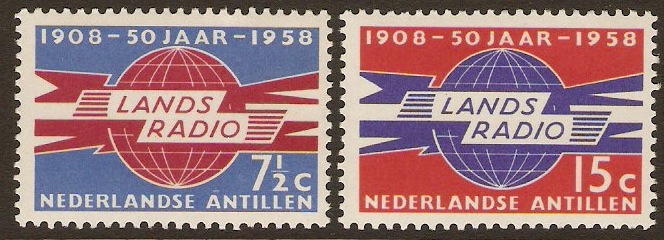 Netherlands Antilles 1958 Radio & Telegraph Anniversary. SG397-S