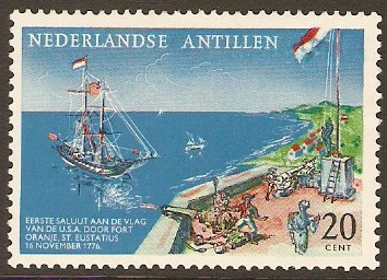 Netherlands Antilles 1961 American Flag Anniversary. SG428.